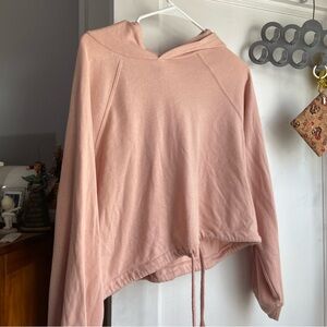 HM Pink Cropped Hoodie Great Condition